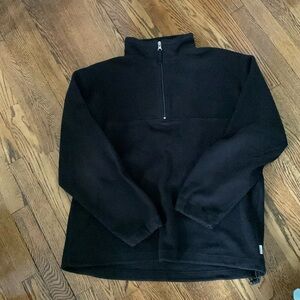J Crew Mens 1/4 Zip Size Large Pullover Fleece